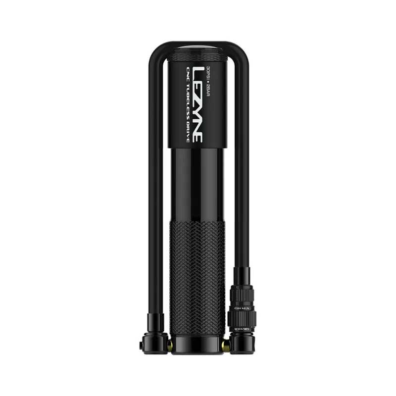 Lezyne CNC Tubeless Drive HV Mini Pump in Black-4
